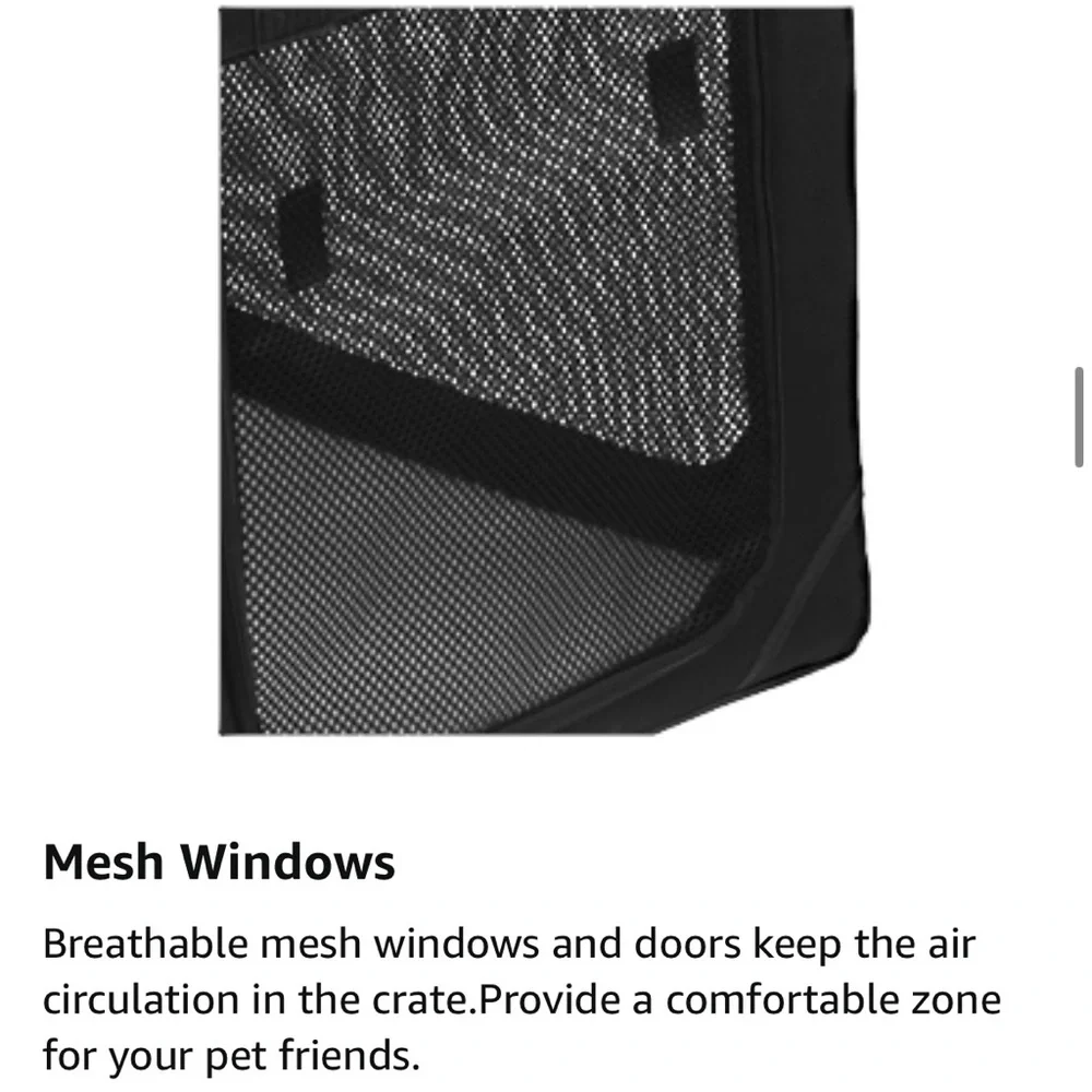 NEW 3Door 24” Indoor/Outdoor Folding Soft Pet Crate